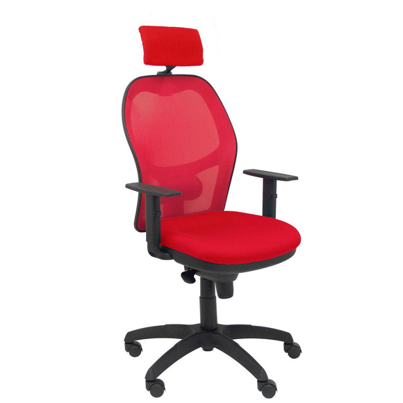 Office Chair with Headrest Jorquera P&C 10CRNCR Red-0