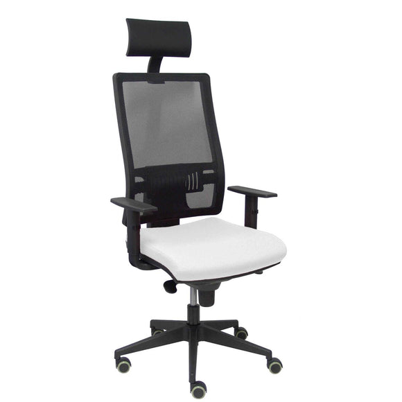 Office Chair with Headrest Horna P&C SBALI10 White-0