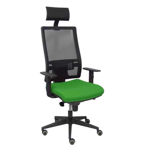 Office Chair with Headrest Horna P&C SBALI15 Green-0