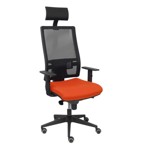 Office Chair with Headrest Horna P&C BALI305 Dark Orange-0