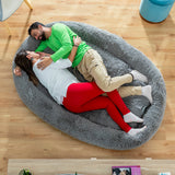 Human Dog Bed XXL InnovaGoods Grey-14