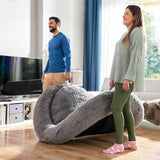 Human Dog Bed XXL InnovaGoods Grey-12