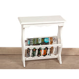 Coffee Table Romimex White Mindi wood 50 x 52 x 25 cm-1