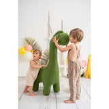 Fluffy toy Crochetts AMIGURUMIS MAXI Green Dinosaur 100 x 93 x 30 cm-5