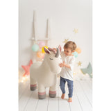 Fluffy toy Crochetts AMIGURUMIS MAXI White Unicorn 110 x 83 x 33 cm-11