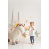Fluffy toy Crochetts AMIGURUMIS MAXI White Unicorn 110 x 83 x 33 cm-14