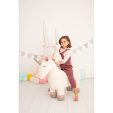 Fluffy toy Crochetts AMIGURUMIS MAXI White Unicorn 110 x 83 x 33 cm-7