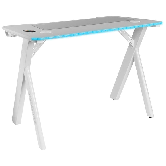 Desk Mars Gaming MGD100RGBW White Steel 100 x 60 cm-0