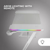 Desk Gaming Mars Gaming ERGO White 140 x 60 cm-5