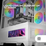 ATX Semi-tower Box Mars Gaming MCLCDXW White-5