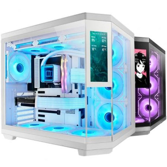 ATX Semi-tower Box Mars Gaming MC3TCORELCDW White-0