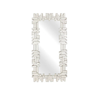 Wall mirror Romimex Silver polystyrene 56 x 120 x 4 cm-0