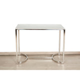 Console Romimex Silver Stainless steel Synthetic marble 100 x 80 x 40 cm-2