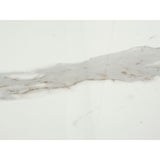 Console Romimex White Silver Stainless steel Synthetic marble 110 x 80 x 40 cm-3