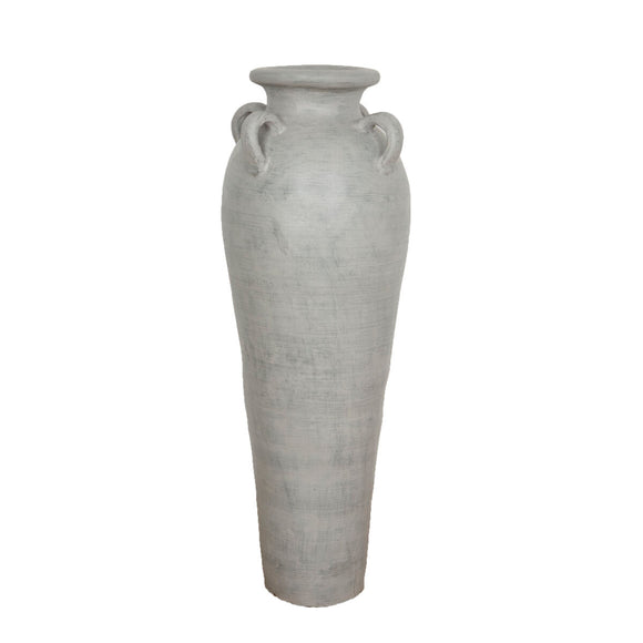 Floor vase Alexandra House Living Grey Terracotta 33 x 100 x 33 cm With handles-0