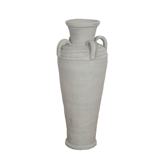 Floor vase Alexandra House Living Grey Terracotta 30 x 80 x 30 cm With handles-0