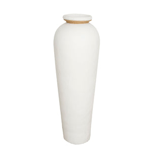 Vase Alexandra House Living White Terracotta 33 x 82 x 33 cm-0