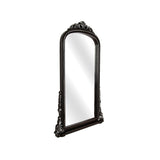 Wall mirror Romimex Black MDF Wood 61 x 100 x 6 cm-0