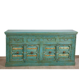 Sideboard Romimex Green Mango wood 180 x 90 x 40 cm-3