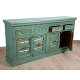 Sideboard Romimex Green Mango wood 180 x 90 x 40 cm-2