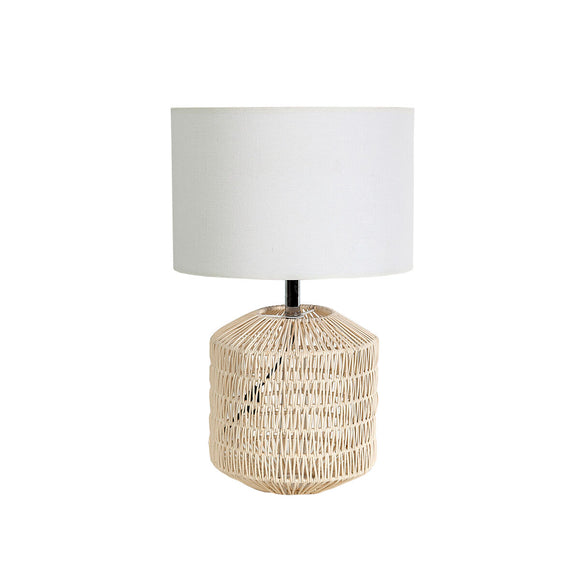 Desk lamp Romimex Beige wicker 30 x 50 x 30 cm-0