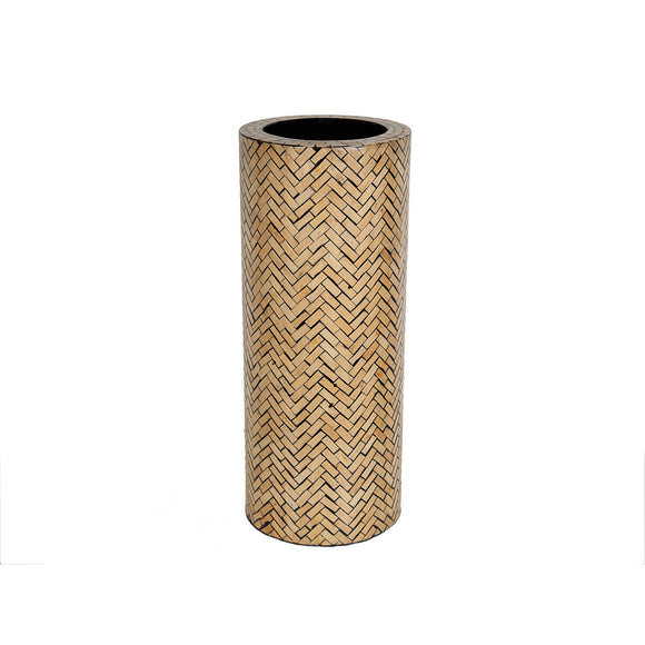 Umbrella stand Romimex Black Beige 21 x 50 x 21 cm-0