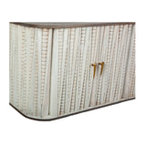 Chest of drawers Romimex White Silver Wood 43 x 83 x 153 cm-2