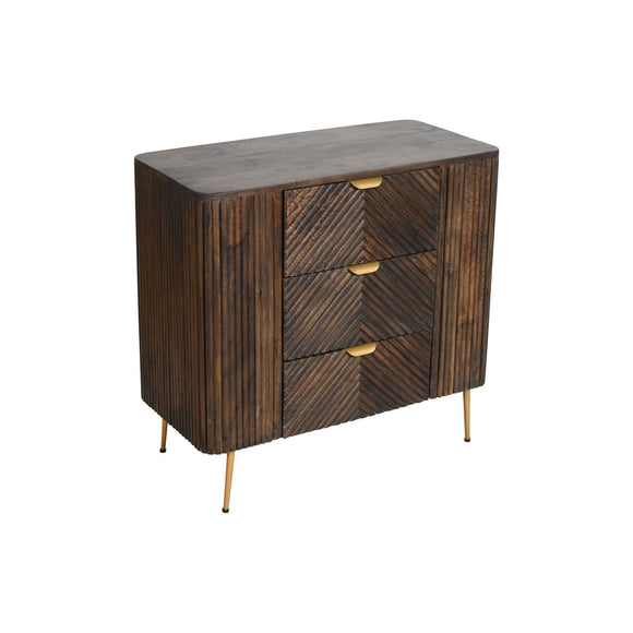 Chest of drawers Romimex Brown Mango wood 38 x 75 x 80 cm-0