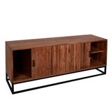 Sideboard Romimex Brown Acacia 40 x 60 x 140 cm-2