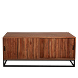 Sideboard Romimex Brown Acacia 40 x 60 x 140 cm-1