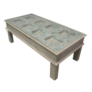 Centre Table Romimex White 136 x 48 x 67 cm-0