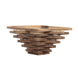 Centre Table Romimex Brown Walnut 110 x 45 x 110 cm-2