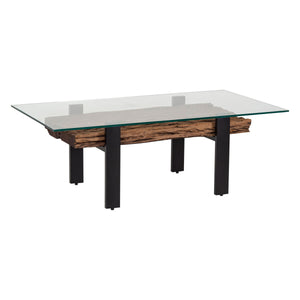 Centre Table Romimex Brown Black 70 x 45 x 130 cm-0