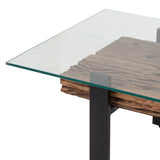 Centre Table Romimex Brown Black 70 x 45 x 130 cm-2