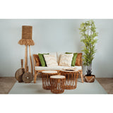 Tables set Romimex Natural wicker 3 Pieces-1