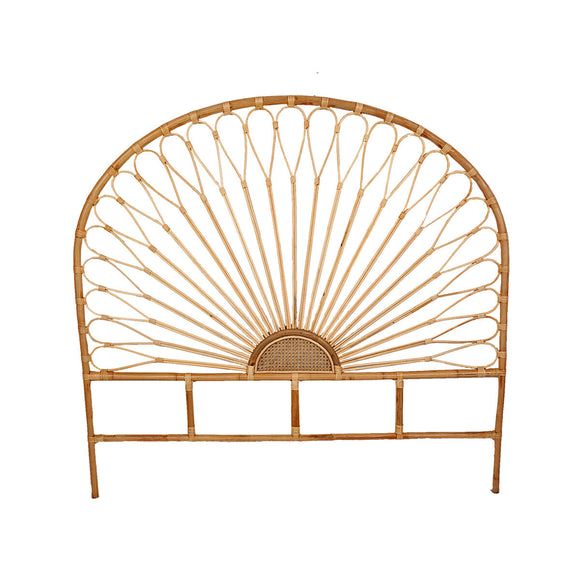 Headboard Romimex Natural Rattan 160 x 150 x 5 cm-0