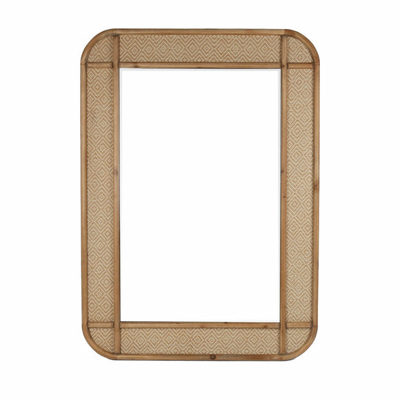 Wall mirror Romimex Natural Wood 81 x 112 x 3 cm-0