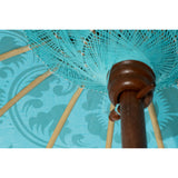 Sunshade Romimex Turquoise Polyester Wood 150 x 200 x 150 cm-1