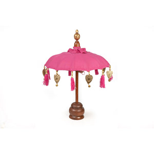 Decorative umbrella Romimex Fuchsia 35 x 60 x 35 cm-0