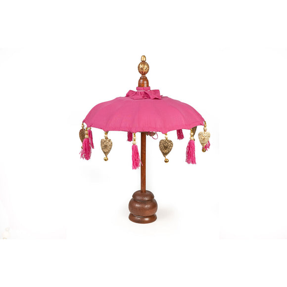 Decorative umbrella Romimex Fuchsia 35 x 60 x 35 cm-0