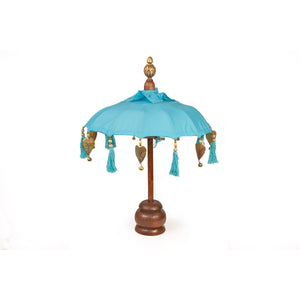 Decorative umbrella Romimex Turquoise 35 x 60 x 35 cm-0