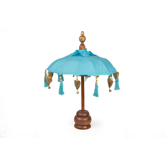 Decorative umbrella Romimex Turquoise 35 x 60 x 35 cm-0