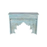 Console Romimex Turquoise Mango wood 120 x 90 x 30 cm-2