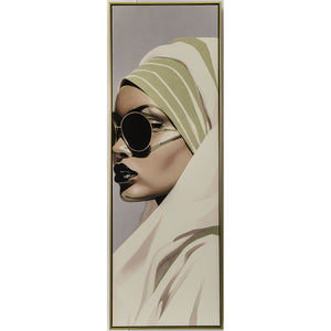 Painting Romimex polystyrene Canvas Lady 123 x 43 x 5 cm-0