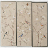 Set of 3 pictures Romimex polystyrene Canvas Birds 123 x 123 x 5 cm-1