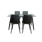 Table set with chairs Romimex 5 Pieces-12