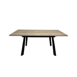 Expandable table Romimex Brown Metal MDF Wood 90 x 76 x 90 cm-6