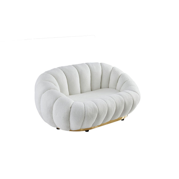 Sofa Romimex White 90 x 60 x 145 cm-0