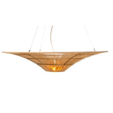 Ceiling Light Romimex Natural Jute Iron 115 x 22 x 115 cm-6