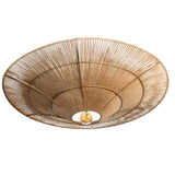 Ceiling Light Romimex Natural Jute Iron 115 x 22 x 115 cm-5